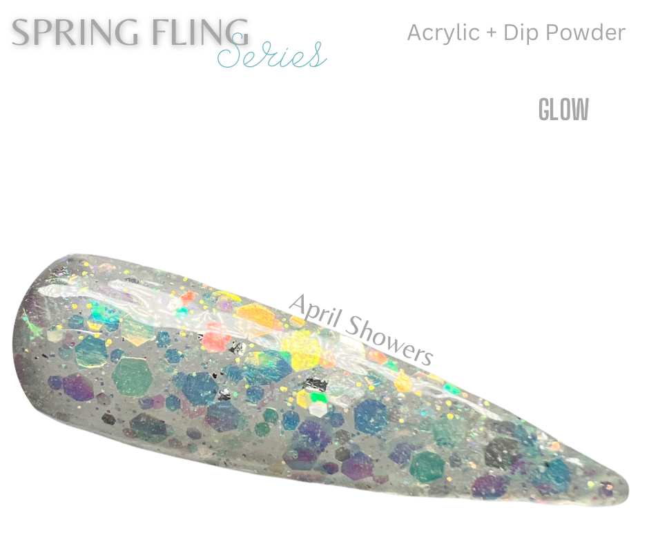 April Showers- Glow Dip Powder