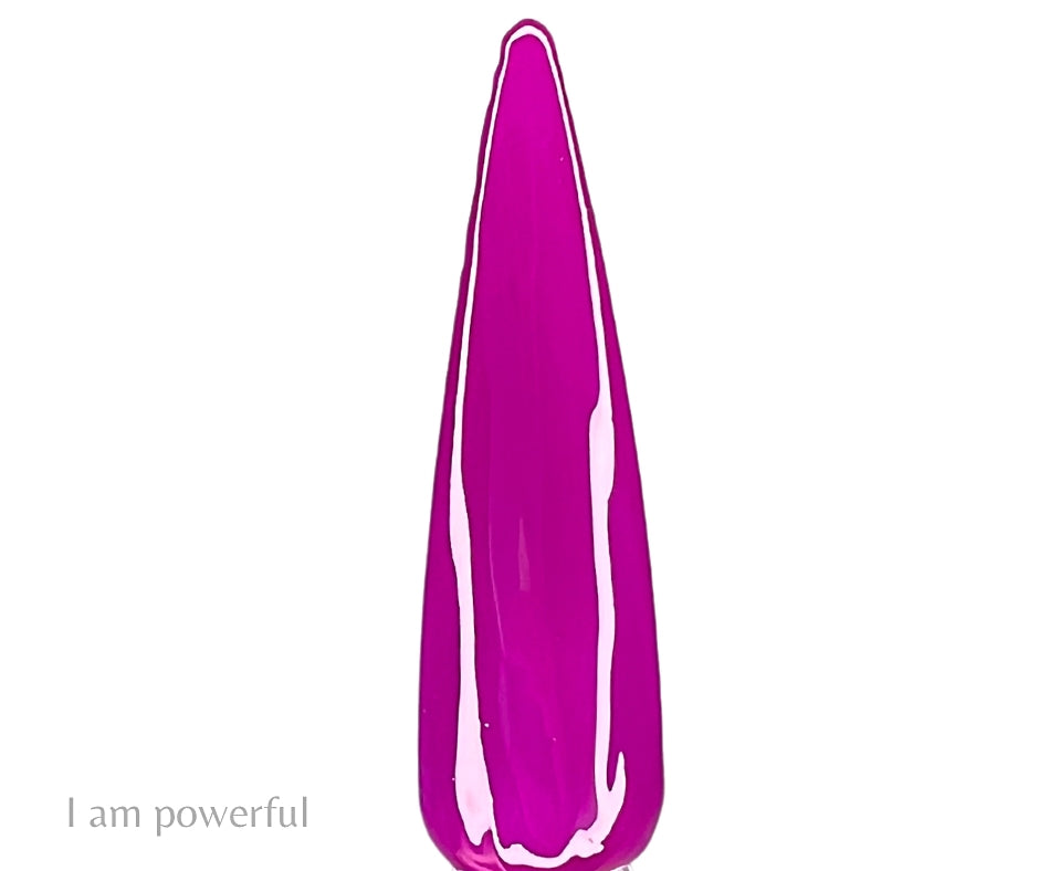 I am Powerful (Neon Pudding gel) - Sundara Nails