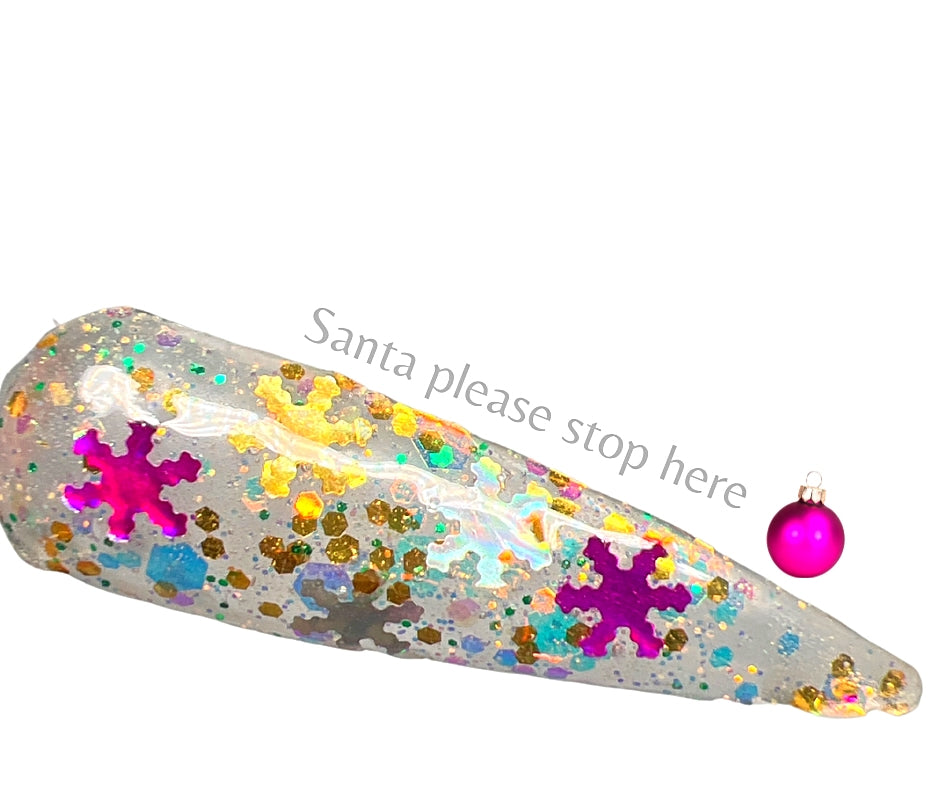 Santa Please Stop 🛑 Here! - Sundara Nails