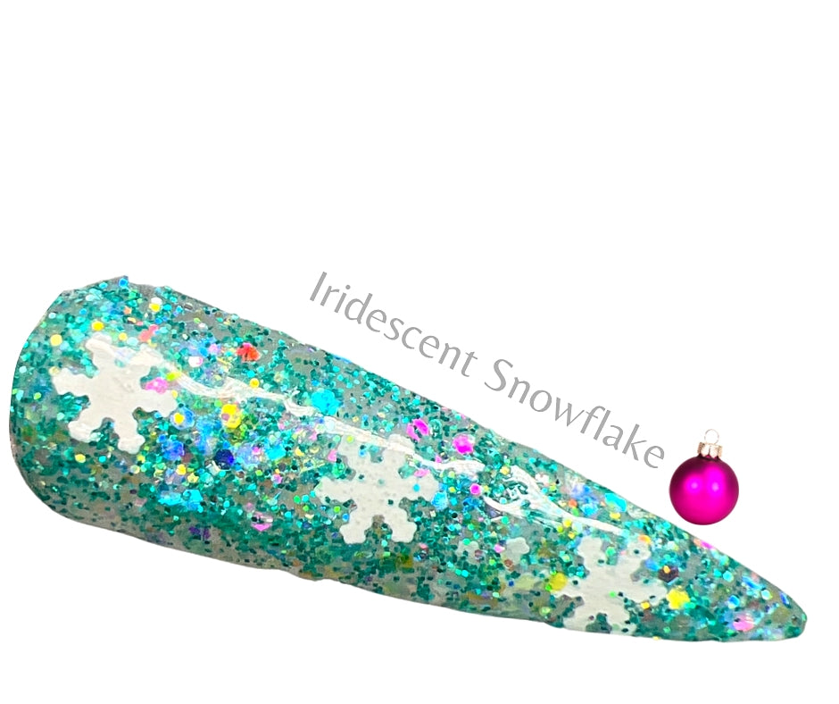 Iridescent Snowflakes - Sundara Nails