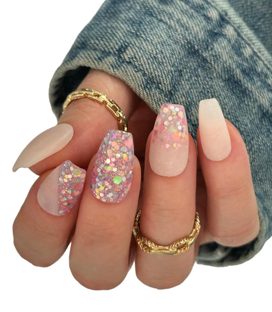 American Pink- Acrylic+Dip powder - Sundara Nails