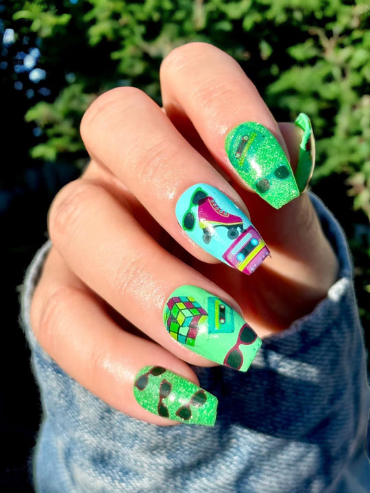 Sorley-Reflective neon gel - Sundara Nails