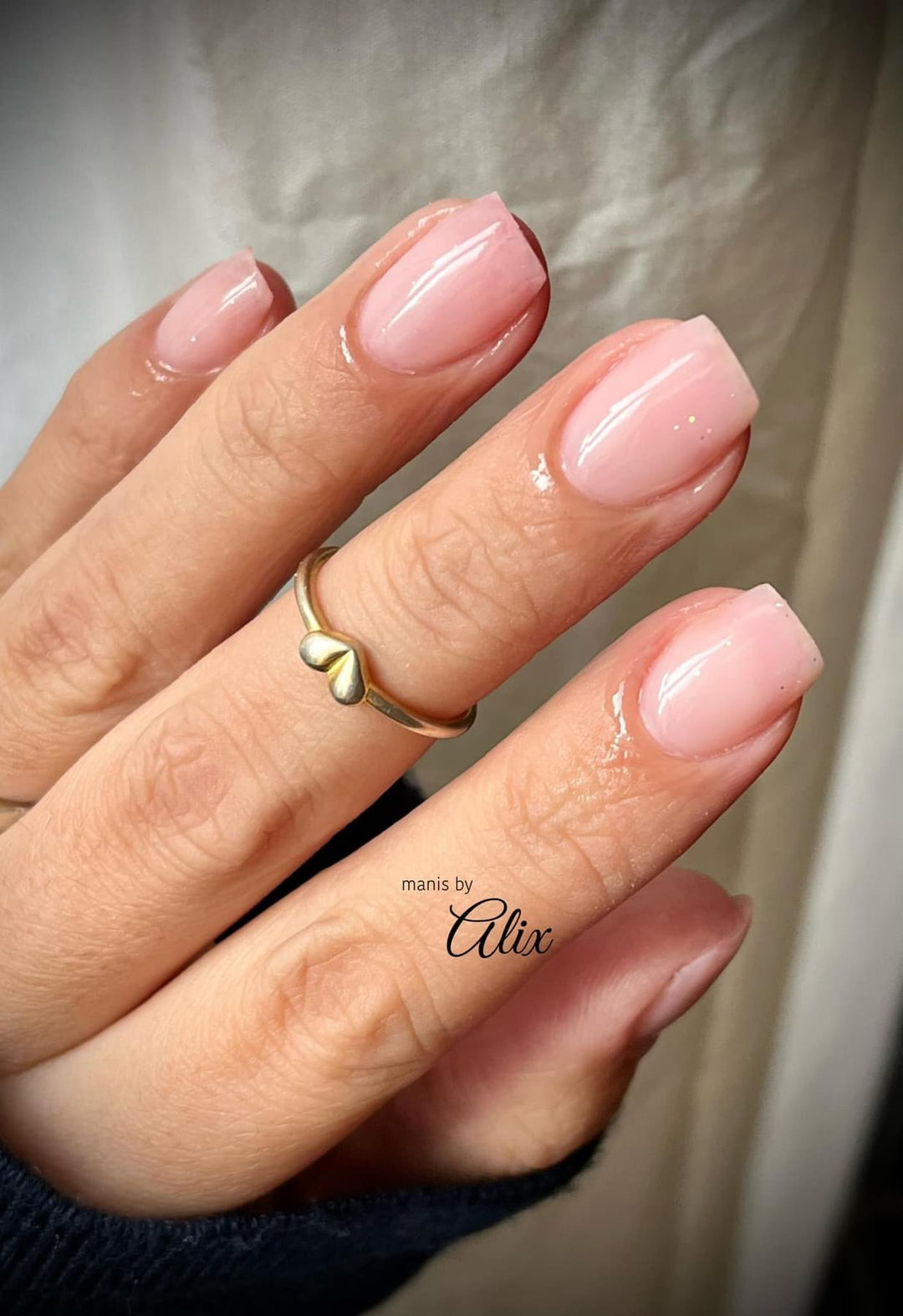 Elegance builder gel is a nude color