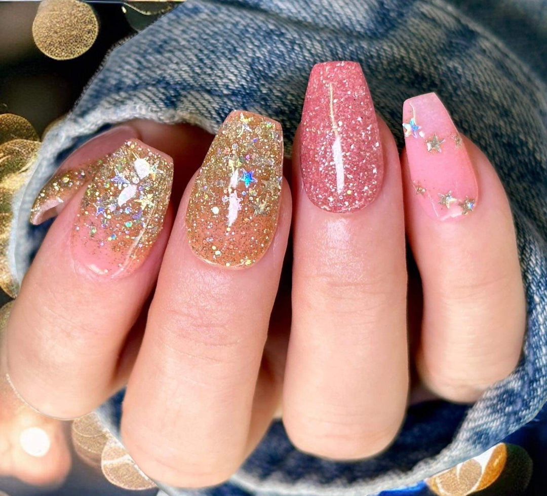  New dreams, glitter gel polish