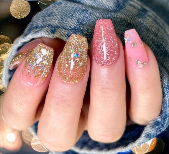  New dreams, glitter gel polish