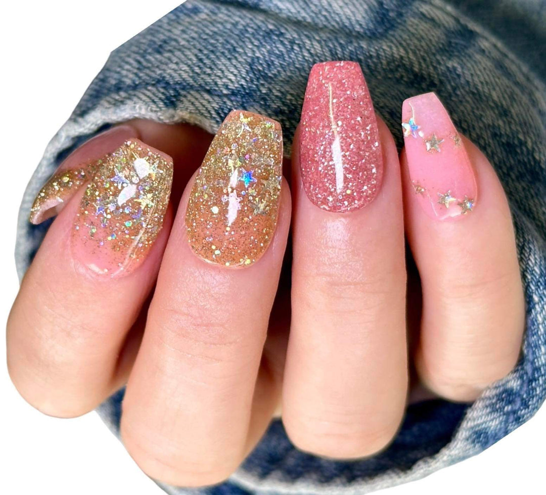  dreams, glitter gel polish