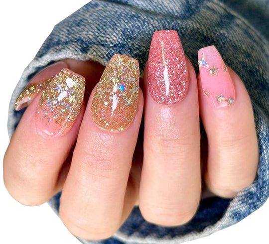  dreams, glitter gel polish