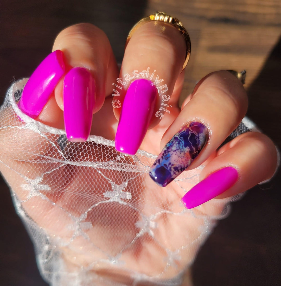 Hot Pink Posse-Solid gel polish - Sundara Nails
