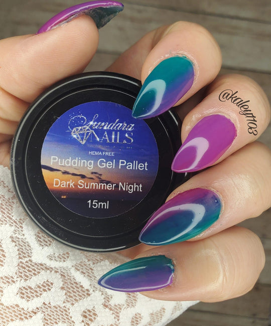 Dark Summer Night (Pudding Gel 3 in 1 Pallet) - Sundara Nails