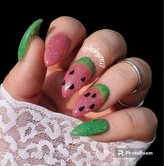 Sorley-Reflective neon gel - Sundara Nails