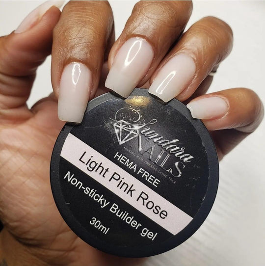 Light pink rose-Non Sticky 3D Builder Gel - Sundara Nails