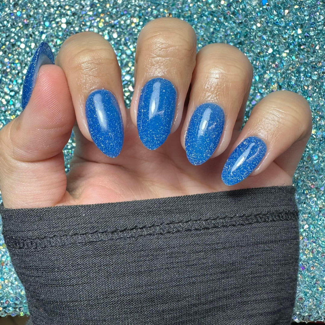 June-Reflective neon gel - Sundara Nails