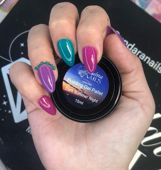 Dark Summer Night (Pudding Gel 3 in 1 Pallet) - Sundara Nails