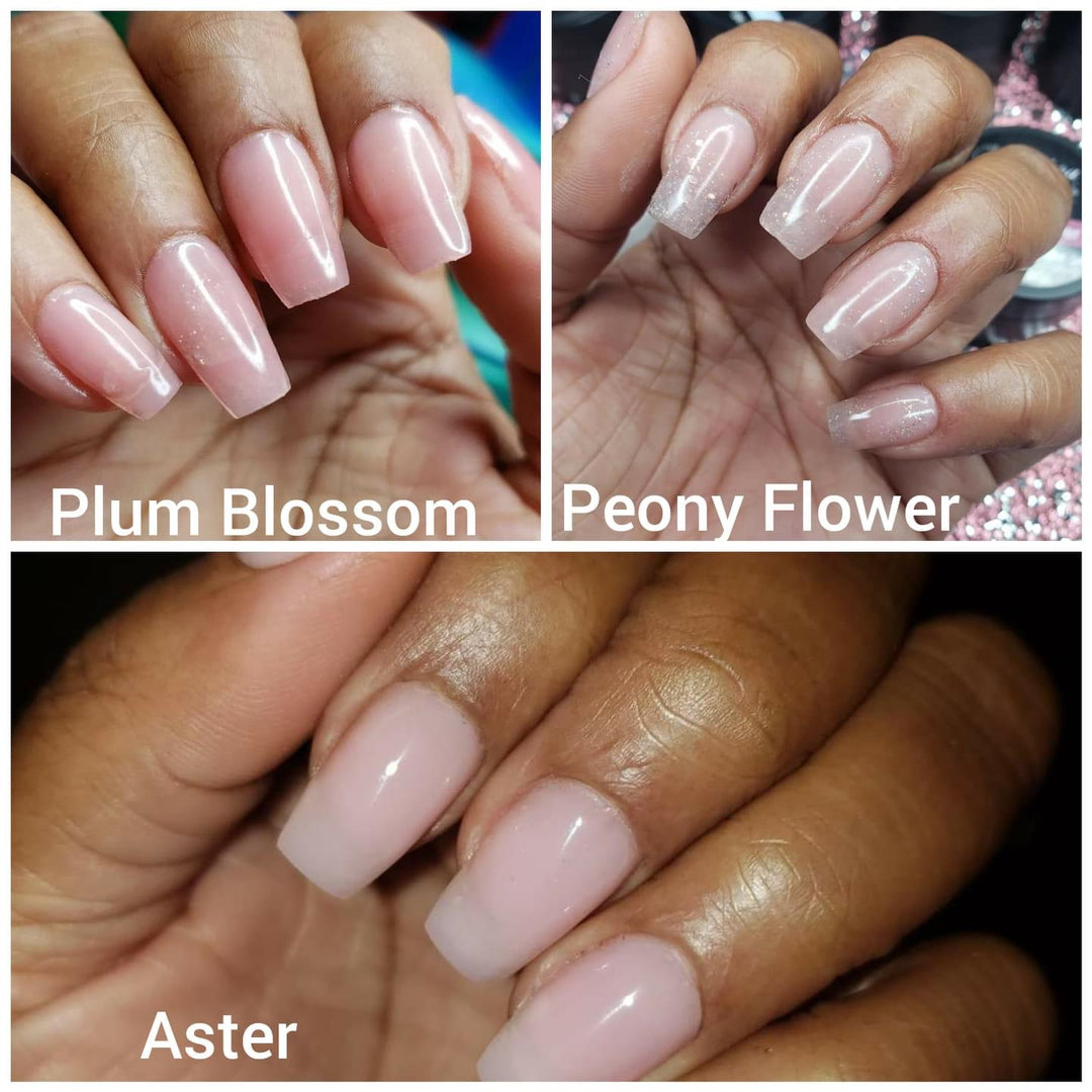 Flower Glitter Collection - Non Sticky 3D Builder Gel in a Pot - Sundara Nails