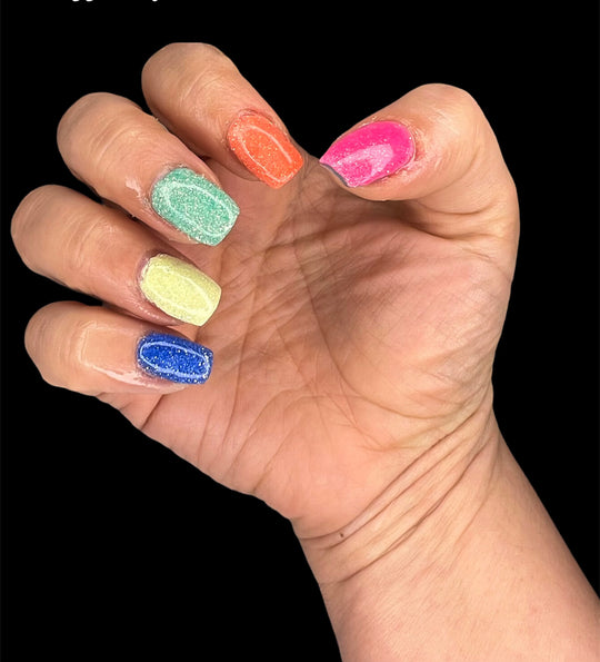Zesty Lemon- Reflective Dip - Sundara Nails