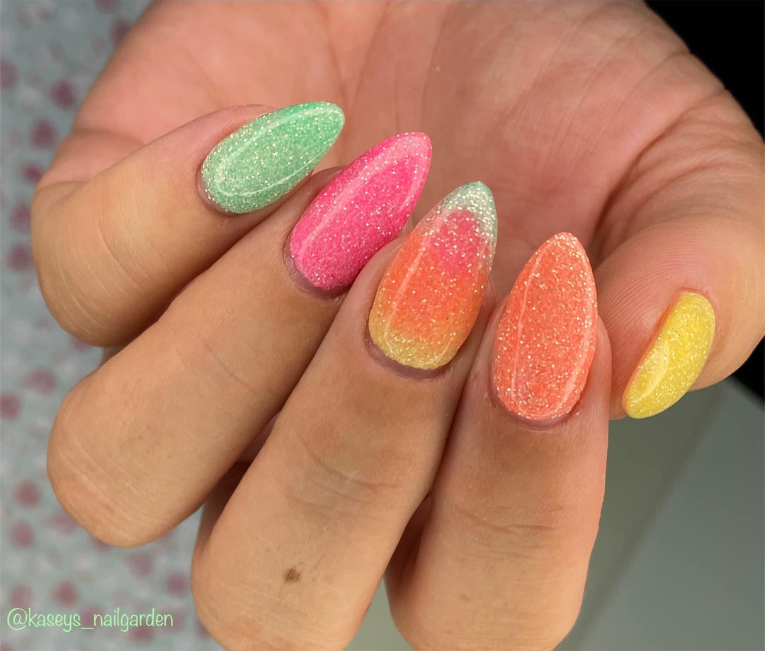 Neon Summer Hot Pink- Reflective Dip - Sundara Nails