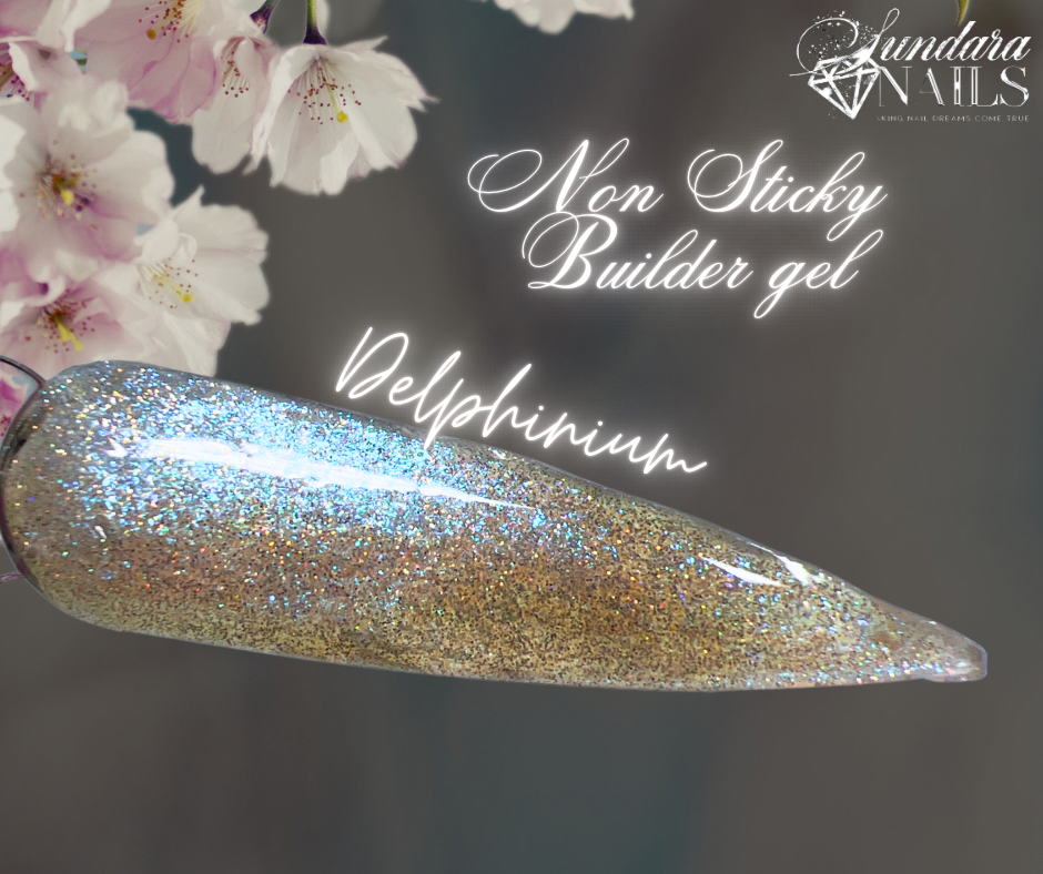 Flower Glitter Collection - Non Sticky 3D Builder Gel in a Pot - Sundara Nails