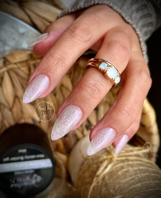 Flower Glitter Collection - Non Sticky 3D Builder Gel in a Pot - Sundara Nails