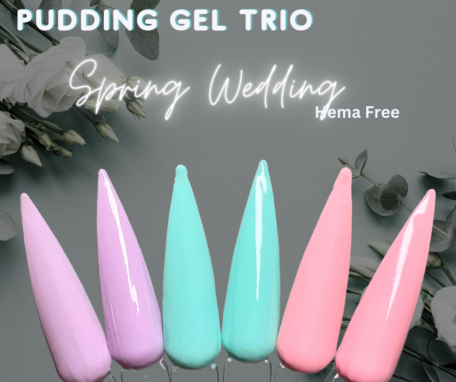 Spring Wedding (Pudding Gel Trio Pallet) - Sundara Nails