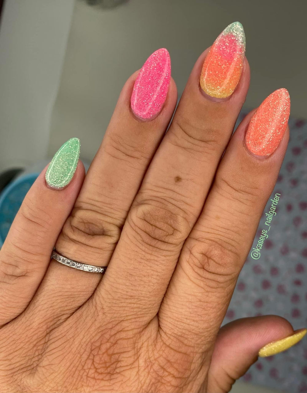 Neon Summer Hot Pink- Reflective Dip - Sundara Nails