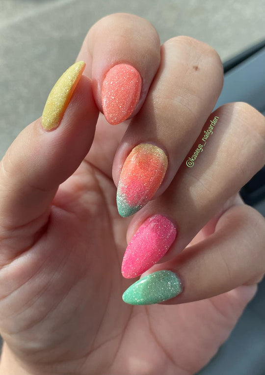 Neon Summer Hot Pink- Reflective Dip - Sundara Nails