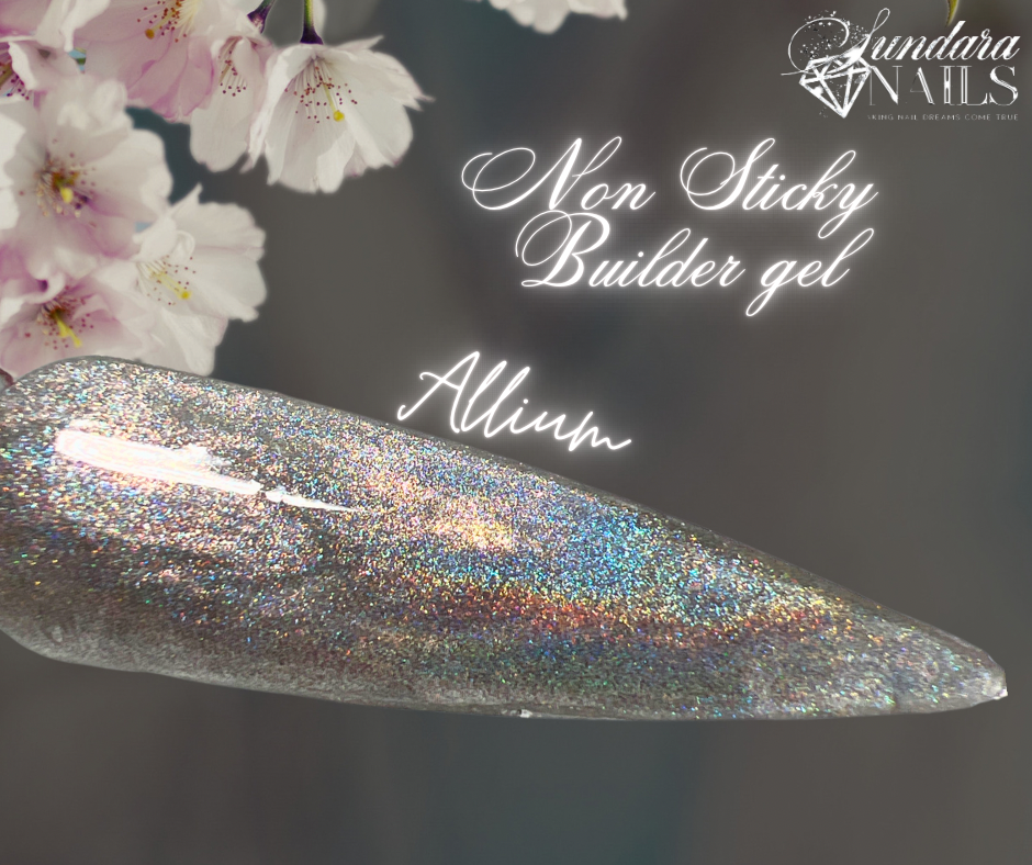 Flower Glitter Collection - Non Sticky 3D Builder Gel in a Pot - Sundara Nails