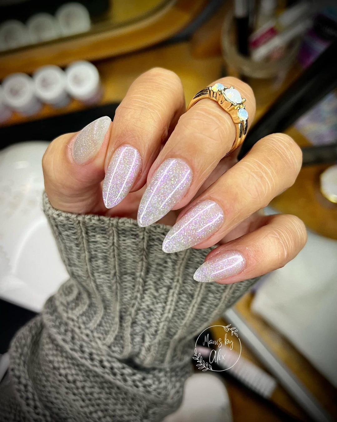 Flower Glitter Collection - Non Sticky 3D Builder Gel in a Pot - Sundara Nails