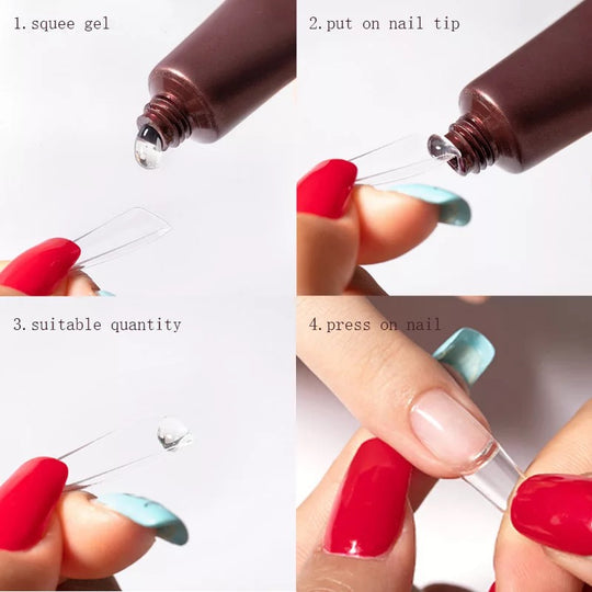 Solid Tip Gel Glue- Clear (Hema Free)